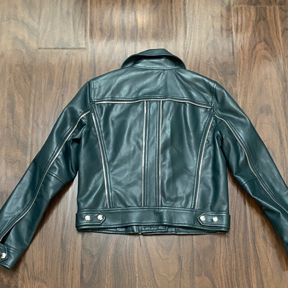 Blank NYC Green Moto Faux Leather Jacket - Picture 8 of 9